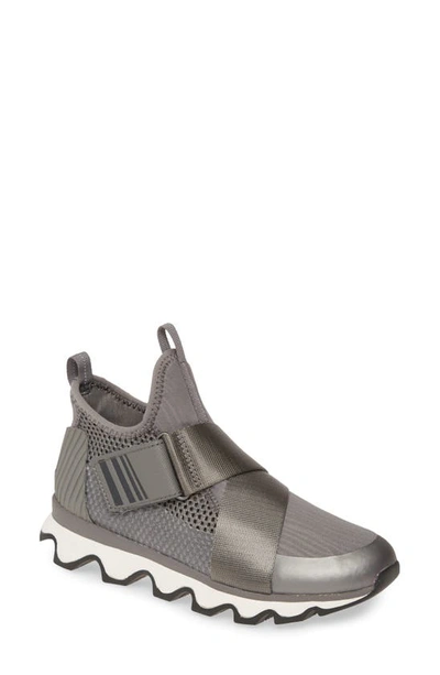 Sorel Kinetic Sneak High Top Sneaker In Quarry Leather
