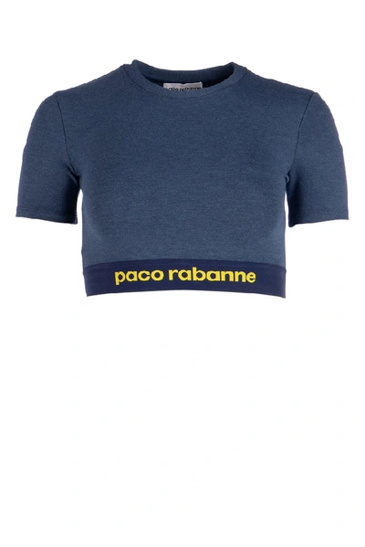 Rabanne Paco  Cropped Top In Blue