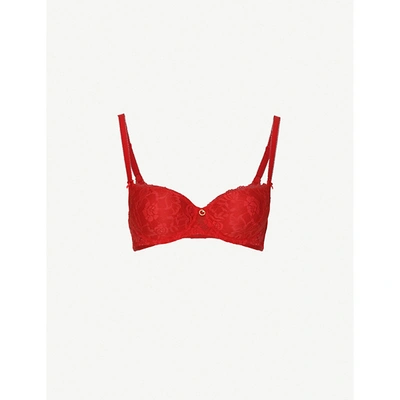 Aubade Moulded Comfort Rosessence Half-cup Bra In Gala