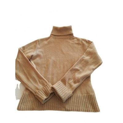 Pre-owned Burberry Wool Jumper In Camel