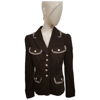 Pre-owned Moschino Cheap And Chic Short Waistcoat In Black