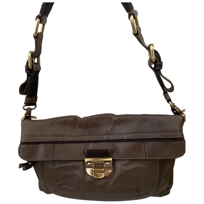 Pre-owned Nina Ricci Leather Handbag In Brown