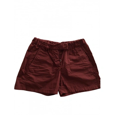 Pre-owned Merci Burgundy Cotton Shorts
