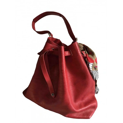 Pre-owned Orciani Red Leather Handbag