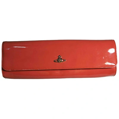 Pre-owned Vivienne Westwood Orange Leather Clutch Bag
