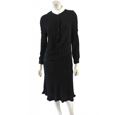 Pre-owned Carven Mid-length Dress In Black
