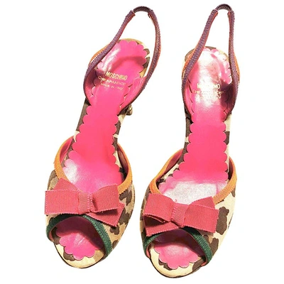 Pre-owned Moschino Cheap And Chic Cloth Sandal In Multicolour