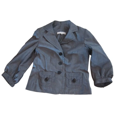 Pre-owned Gerard Darel Wool Short Vest In Grey