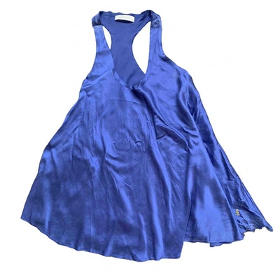 Pre-owned Pierre Balmain Silk Waistcoat In Blue