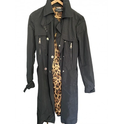 Pre-owned Dolce & Gabbana Black Trench Coat