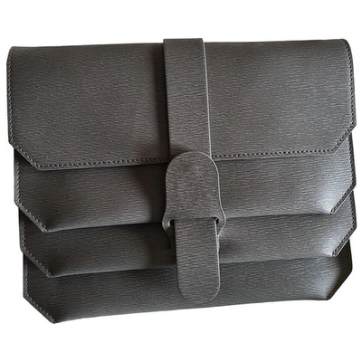 Pre-owned Senreve Leather Crossbody Bag In Grey