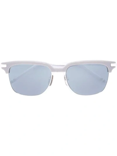 Thom Browne Square Frame Sunglasses In Grey