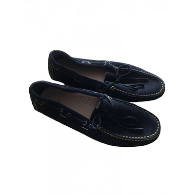 Pre-owned Paul Smith Flats In Navy