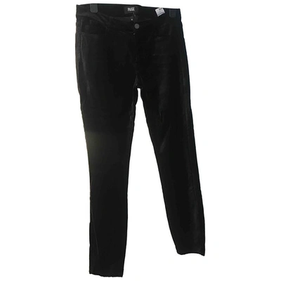Pre-owned Paige Jeans Black Cotton Jeans