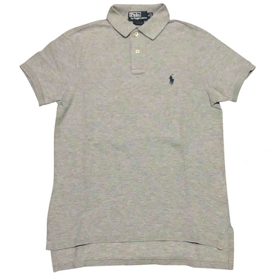 Pre-owned Polo Ralph Lauren Polo Ajustã© Manches Courtes Polo Shirt In Grey