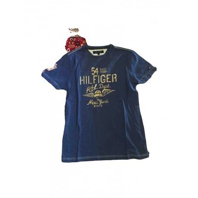 Pre-owned Tommy Hilfiger Blue Cotton T-shirt