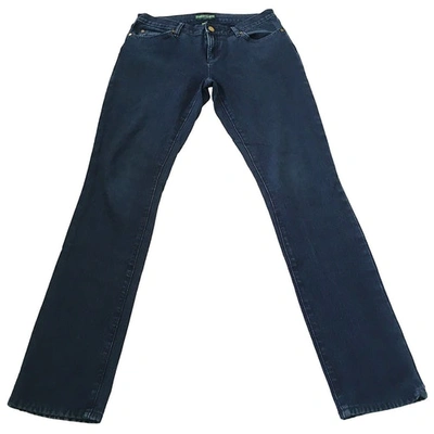 Pre-owned Lauren Ralph Lauren Straight Jeans In Blue