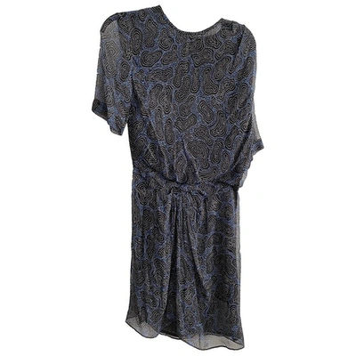 Pre-owned Isabel Marant Étoile Silk Mini Dress In Blue