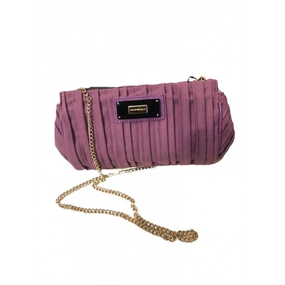 Pre-owned Emporio Armani Purple Cloth Clutch Bag