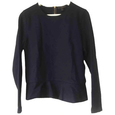 Pre-owned Jcrew Navy Viscose Top