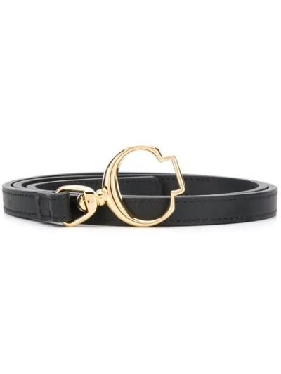 Chloé C-buckle Adjustable Belt In Black