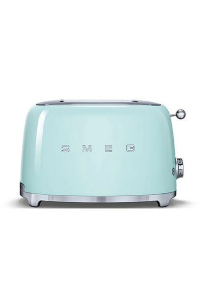 Smeg 50s Retro Style Four-slice Toaster In Pastel Green