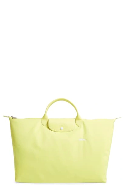 Longchamp Extra Large Le Pliage Club Travel Tote In Yellow