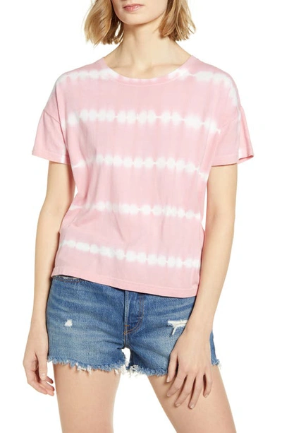 Rails Roman Relaxed Fit Linen Blend Top In Pink Waves Tie-dye