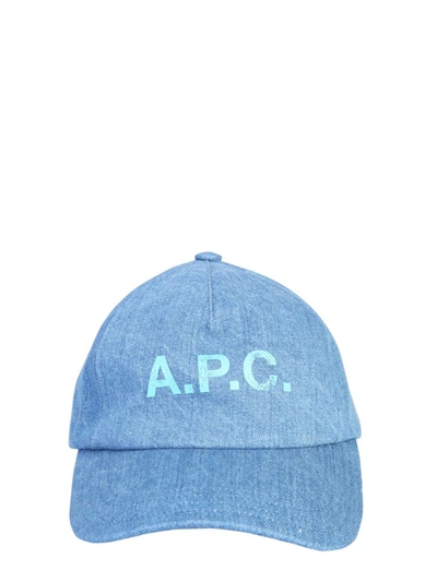 Apc Logo Baseball Hat In Blue