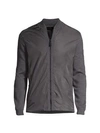 Canada Goose Men's Woodbridge Merino Wool Zip-up Jacket In Iron Grey