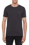 Allsaints Brace Tonic Slim Fit Crewneck T-shirt In Charcoal Marl