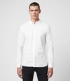 Allsaints Redondo Long Sleeve Shirt In White