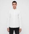 Allsaints Huntingdon Slim Fit Button-down Shirt In White