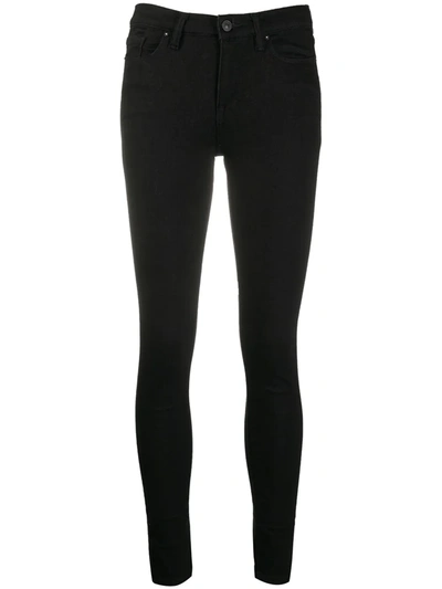 Allsaints Miller Corduroy Skinny Jeans In Jet Black