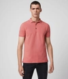 Allsaints Cooper Polo Shirt In Pink