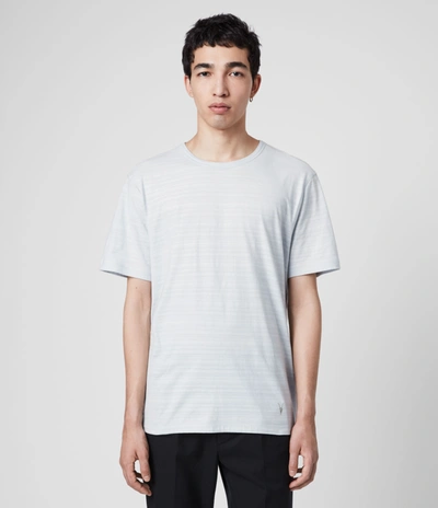 Allsaints Musica Crewneck Tee In Mineral Blue