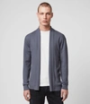 Allsaints Men's Mode Merino Open Cardigan In Blue