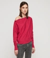 Allsaints Womens Elle Jumper In Pink