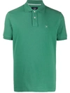 Hackett Logo Polo Shirt In Green