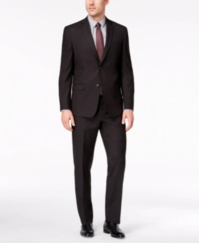 Marc New York Mens Formal Modern Fit Two-button Suit In Black Solid