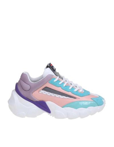 Fila Smasher Sneakers In Leather, Mesh And Suede In Pink