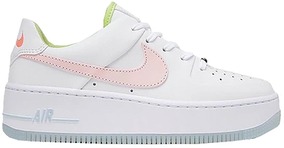 Pre-owned Nike Air Force 1 Sage Low One Of One (women's) In White/pink Quartz-hydrogen Blue-white