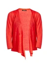 Nic + Zoe 4-way Convertible Three Quarter Sleeve Cardigan In Poppy