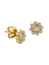 Sydney Evan 14k Yellow Gold & Diamond Flower Single Stud Earring