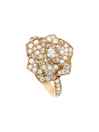 Piaget Women's  Rose 18k Rose Gold & Diamond Ring