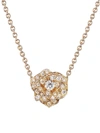 Piaget Women's  Rose 18k Rose Gold & Diamond Pendant Necklace