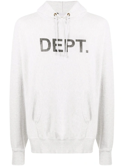 Gallery Dept. Logo Printed Hoodie In Grey