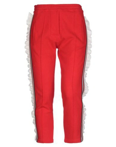 Laneus Casual Pants In Red