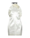 Philosophy Di Lorenzo Serafini Short Dresses In Ivory