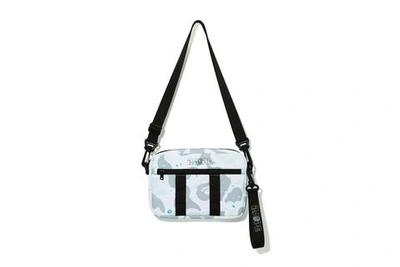 Pre-owned Bape  Space Camo Shoulder Bag White